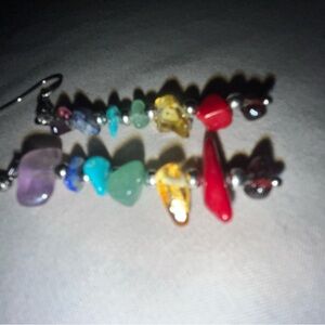 Gemstone Earrings Rainbow Amethyst Lapis Jade, Turquoise Citrine etc

New